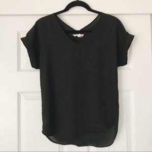 Chiffon- Like Blouse | Pink Rose